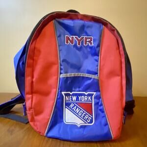 Vintage Backpack New York Rangers Bag Black NHL Embroidered Patch ￼